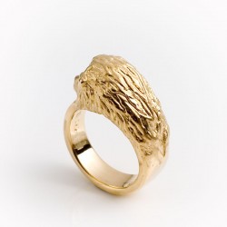  Lion ring, 750 gold