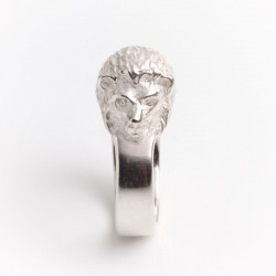 Lion ring, 925 silver