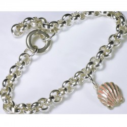 Bettelarmband Grundkette für Charm Anhänger, 925 Silber