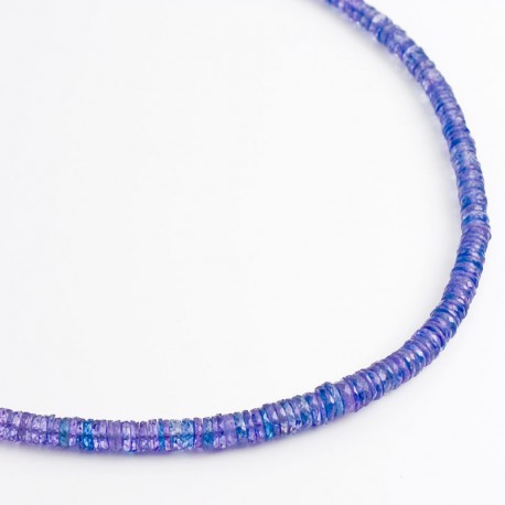 Kette, Tansanit, 750- Gold