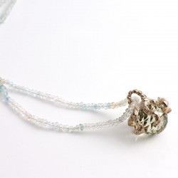  "Octopus" pendant, 925 silver, prasiolite